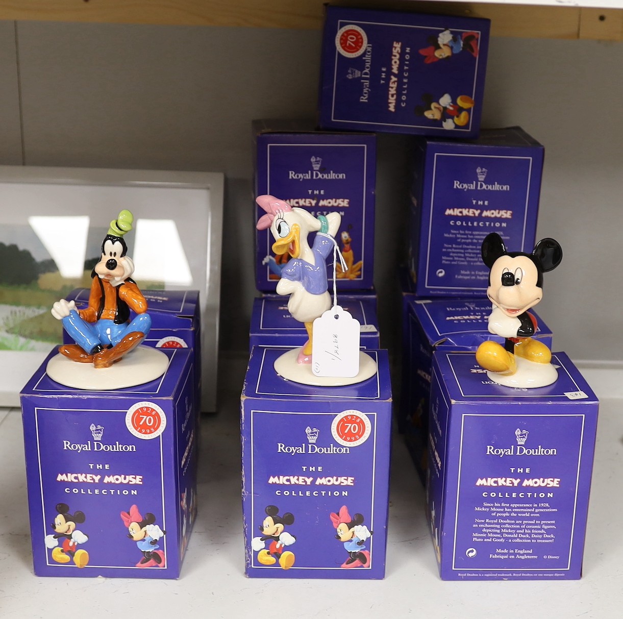 Ten boxed Royal Doulton Mickey Mouse collection characters